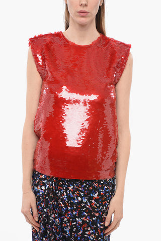 Sleeveless Sequined Top