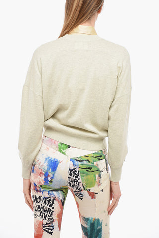 ETOILE Wool Blend MARISANS Sweater with Contrasting Logo
