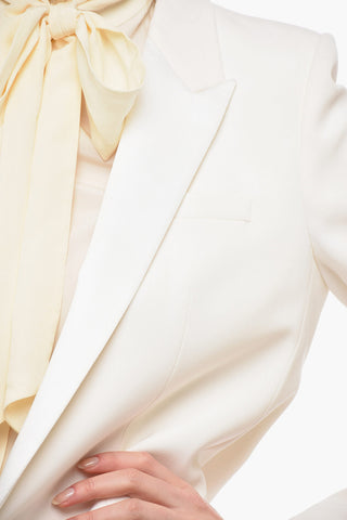 Blazer in Lana con Reverse a Lancia in Satin