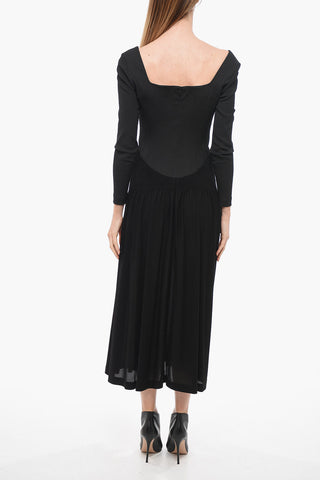 Vestito Corsetto con Gonna Plissé