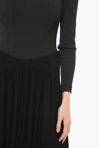 Vestito Corsetto con Gonna Plissé