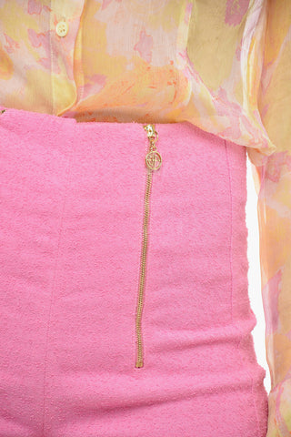 Cotton Blend Shorts with Double Zip
