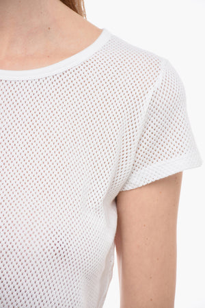 All-Over Perforated Crewneck T-shirt