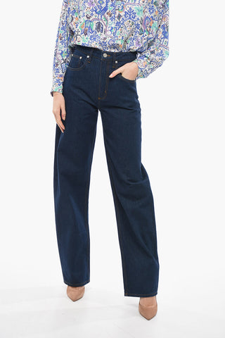 Jeans BARRELL Diritti con Cuciture a Vista 23cm