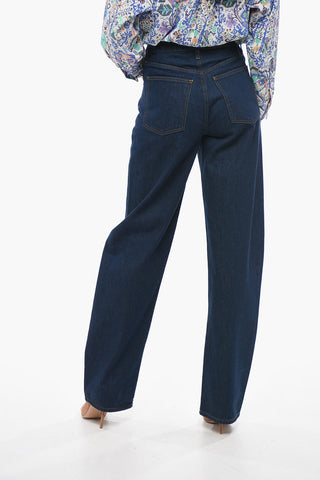 Jeans BARRELL Diritti con Cuciture a Vista 23cm