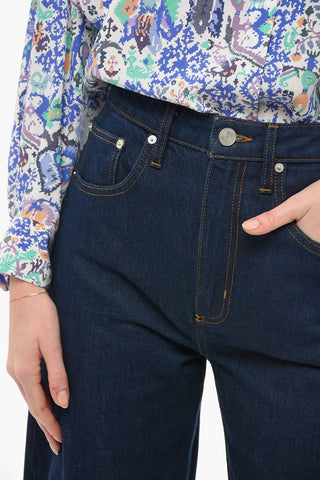 Jeans BARRELL Diritti con Cuciture a Vista 23cm