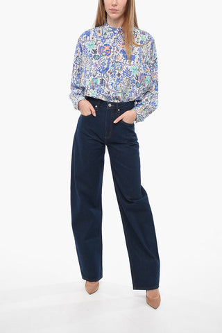 Jeans BARRELL Diritti con Cuciture a Vista 23cm