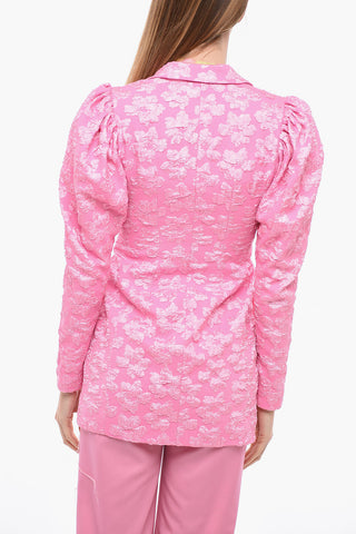 Single Breasted Jacquard Mini Dress