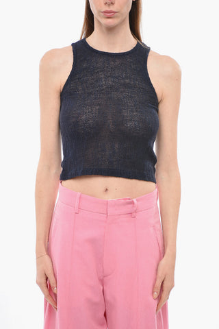 Flax Blend See Through Tank Top