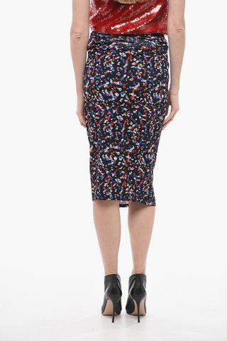 ETOILE Stretch Fabric JELDIA Skirt with Draping