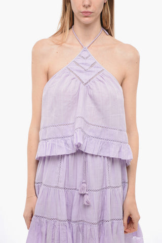 ETOILE Off-shoulder Ruffled LISIO Top with Halter Neck