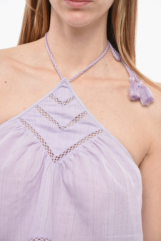 ETOILE Off-shoulder Ruffled LISIO Top with Halter Neck