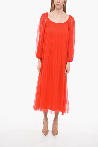 Silk Chiffon Maxidress