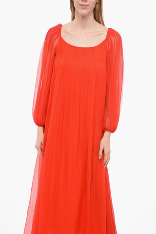 Silk Chiffon Maxidress