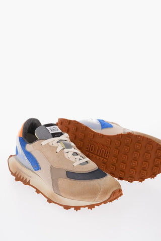 Suede and Fabric TRON Low-Top Sneakers
