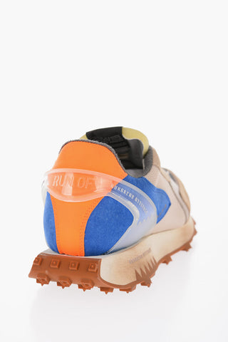 Suede and Fabric TRON Low-Top Sneakers