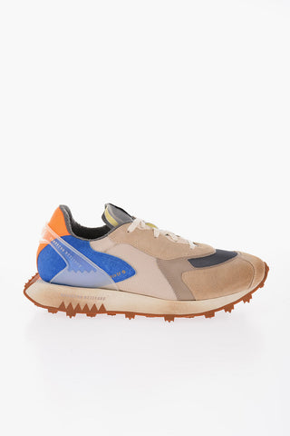 Suede and Fabric TRON Low-Top Sneakers