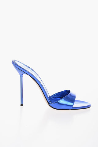 Mirrored Leather LIDIA Mules with Stiletto Heel 11cm