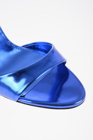 Mirrored Leather LIDIA Mules with Stiletto Heel 11cm