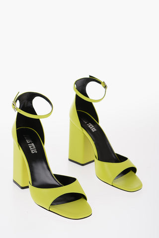 Leather FIONA Ankle-Strap Sandals Heel 10cm