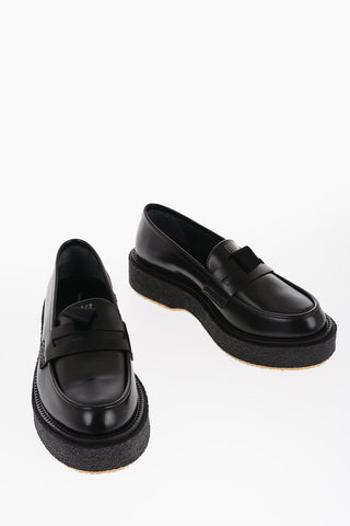 ETUDES Leather TYPE143 Penny Loafer with Platfrom Crepe Sole