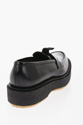 ETUDES Leather TYPE143 Penny Loafer with Platfrom Crepe Sole