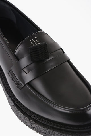 ETUDES Leather TYPE143 Penny Loafer with Platfrom Crepe Sole
