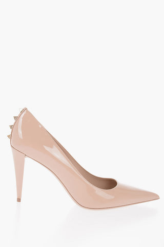 Patent Leather With Studs Details Heel 10 cm
