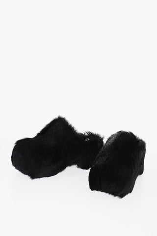 Sabot Chunky In Pelliccia