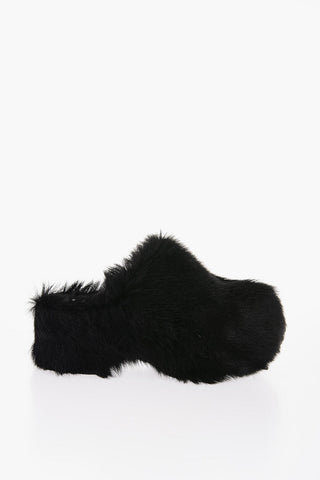 Sabot Chunky In Pelliccia