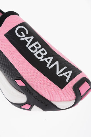 Sock Sneakers With Logo Print