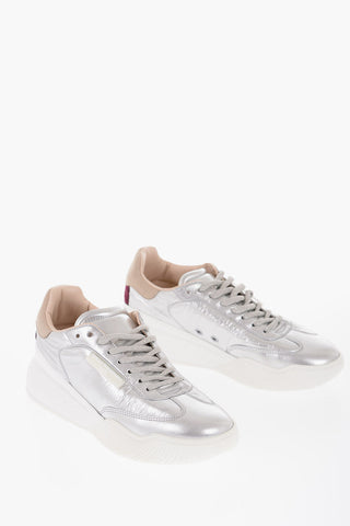 Sneakers Low-top effetto Metallizzato