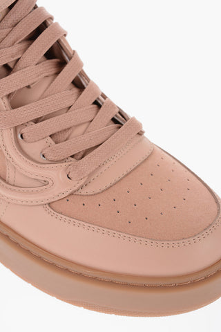 Vegan Leather S-WAVE High-Top Sneakers