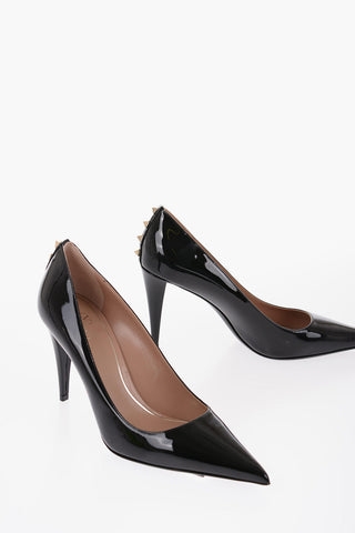 Decolleté In Vernice Con Dettagli Borchie Tacco 10 cm