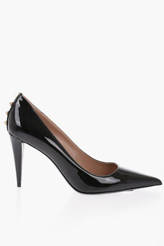 Decolleté In Vernice Con Dettagli Borchie Tacco 10 cm