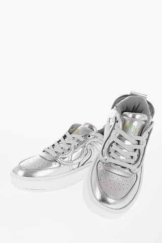 Sneakers Low-top effetto Metallizzato