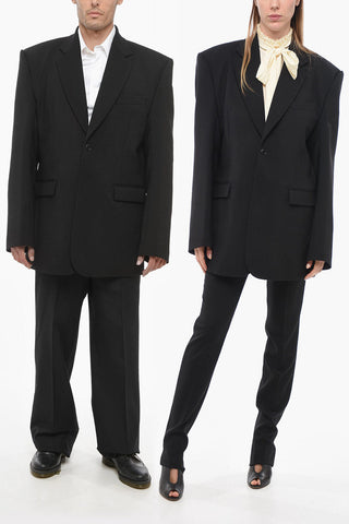 Blazer Oversized UNISEX in Misto Lana