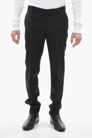 Wool Tailored Pants with Belt Loops