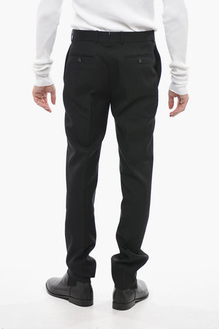 Wool Tailored Pants with Belt Loops