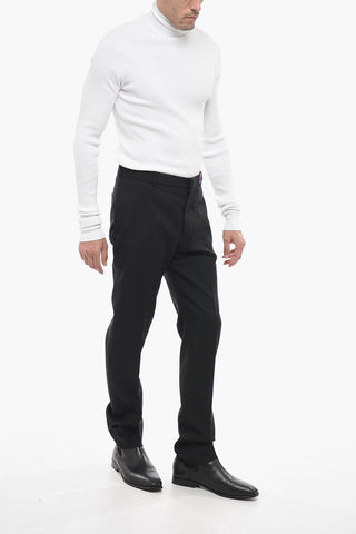 Wool Tailored Pants with Belt Loops