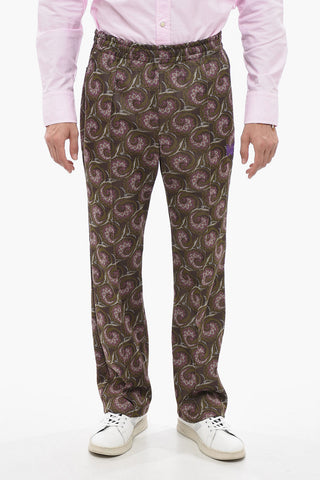 Single Pleated Jaquard Casual Pants