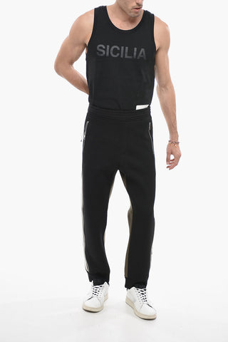 Low Waisted Skinny Fit Neoprene Joggers