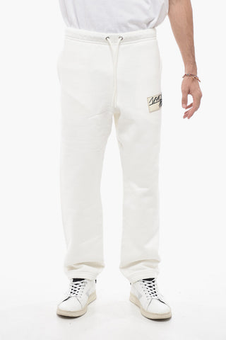 Fleece Joggers with Logo Patch