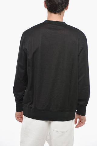 Crew Neck 92 Cotton Blend Sweatshirt