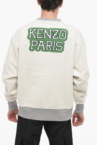 Reversible VARSITY Sweatshirt with Logo Patch