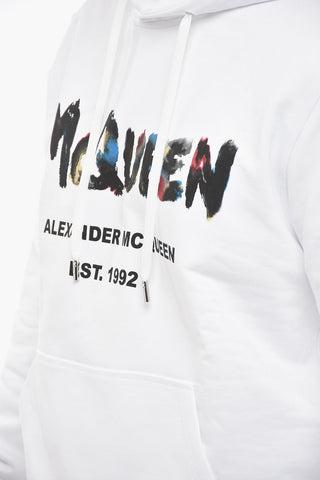 Printed Hoodie Sweatshirt with Kangaroo Pocket