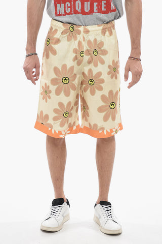 Shorts in Popeline a Fantasia Floreale