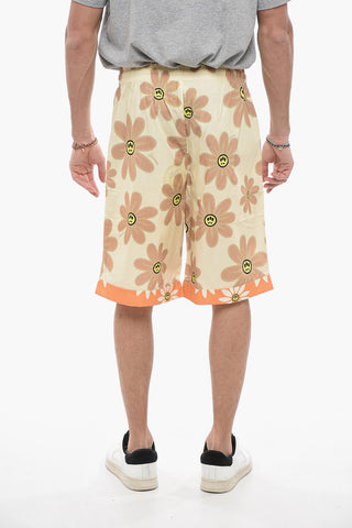 Shorts in Popeline a Fantasia Floreale