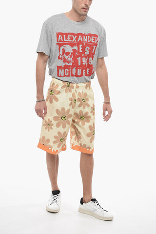 Shorts in Popeline a Fantasia Floreale