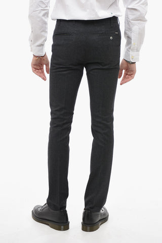 Pantaloni In Misto Lana Slim Fit